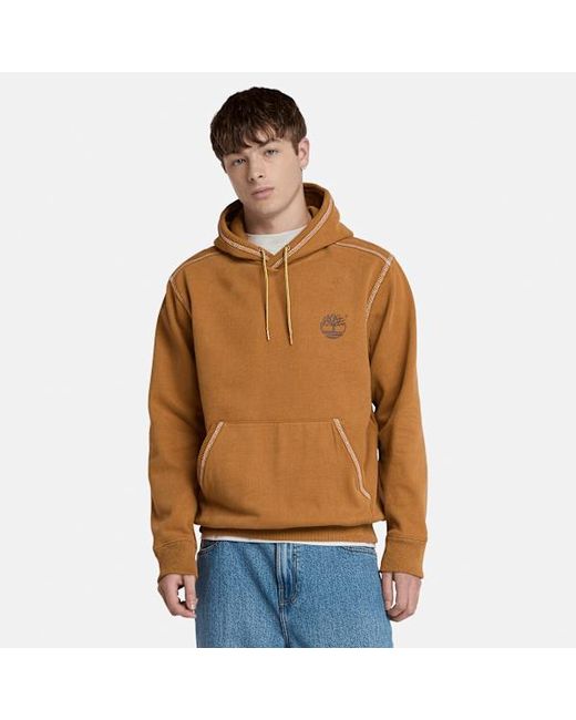 Timberland Brown Yellow Boot Hoodie For Men In Yellow, Man, Yellow, Size: S for men