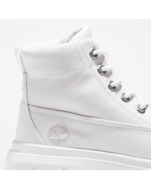 Timberland White Greyfield Canvas Boot