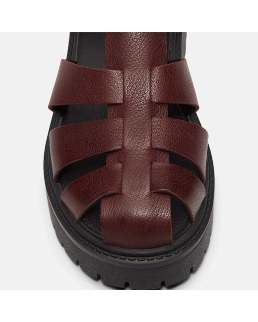 Timberland Brown Stone Street Fisherman Platform Sandal For