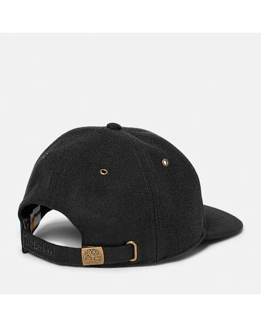 Timberland Black All Over Wool Baseball Cap