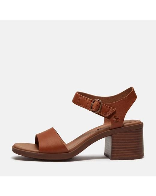 Timberland Brown Bellevaux Backstrap Sandal For