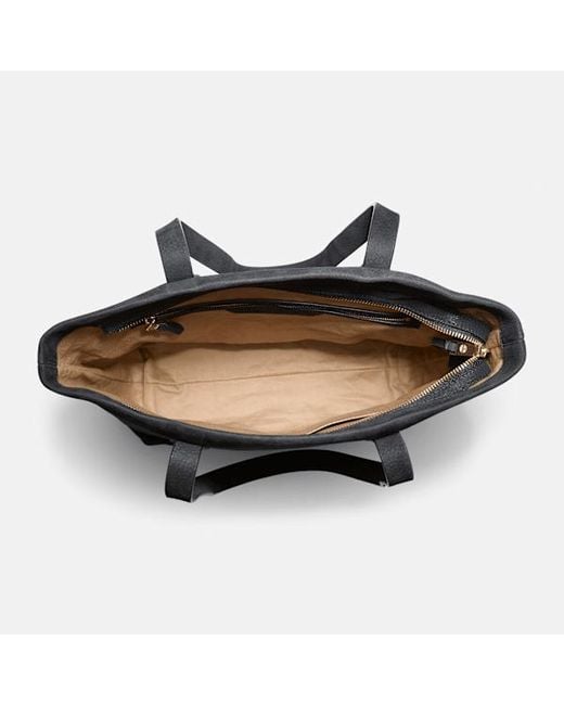 Timberland Black Soft Leather Tote Bag For