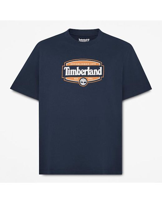 Timberland Blue Heritage Seal Short-Sleeve T-Shirt For for men
