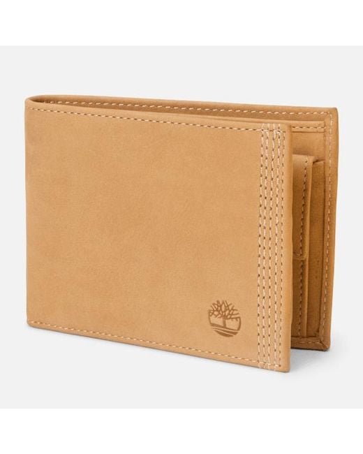 Timberland Natural New Rain 2.0 Large Trifold Wallet With Coin Pocket for men