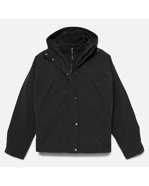 Timberland Ravine Water Resistant Fleece Lined Jacket For Women In Black, Woman, Black, Size: L
