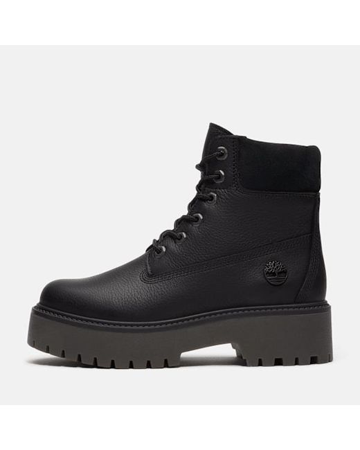 Timberland Black Stone Street Premium Platform Boot