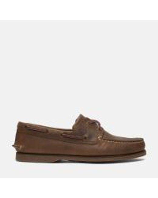 Timberland Brown Classic 2-Eye Boat Shoes for men
