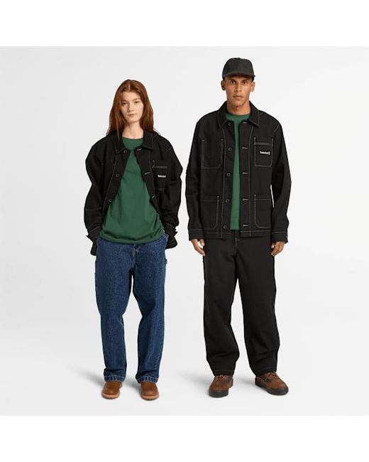 Timberland Black Chore Canvas Jacket