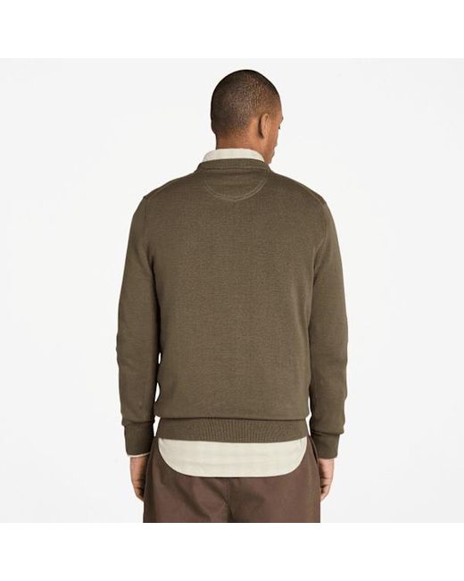 Timberland Green Williams River Cotton Jumper For for men
