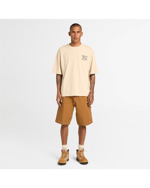 Timberland Natural All Gender "Timbs On My Feet" Short-Sleeve T-Shirt