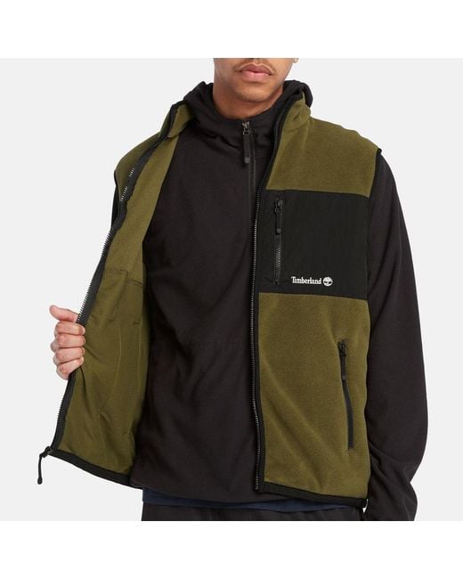 Timberland Green Outdoor Archive Polartec 200 Series Fleece Vest for men