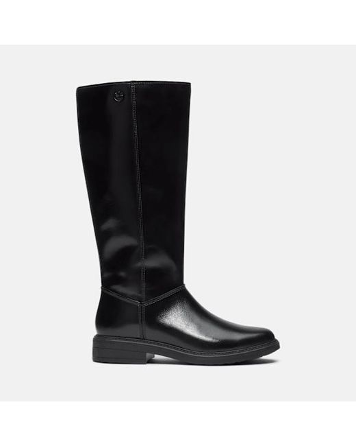 Timberland Black Stormbucks Tall Side Zip Boot For