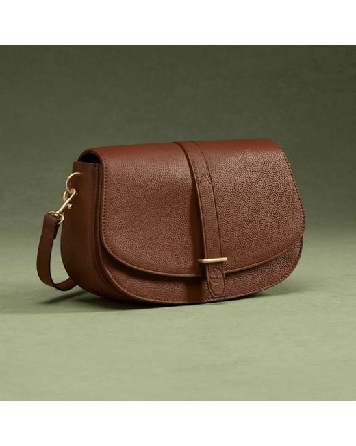 Timberland Green Tuckerman Leather Flap Cross Body Bag