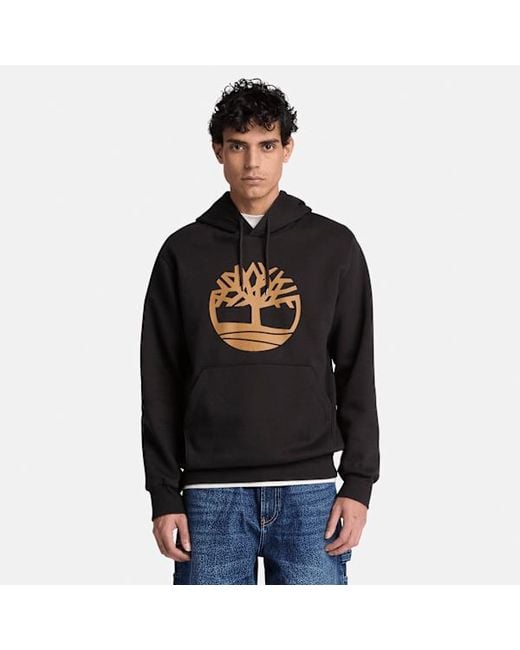 Timberland Black Northwood Tree Logo Hoodie For for men