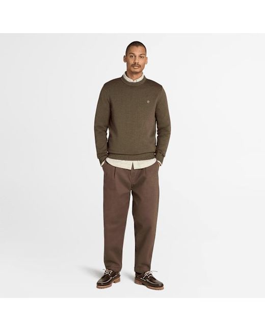 Timberland Green Williams River Cotton Jumper For for men
