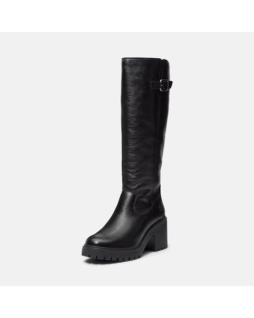 Timberland Black Stone Heights Tall Side Zip Boot For