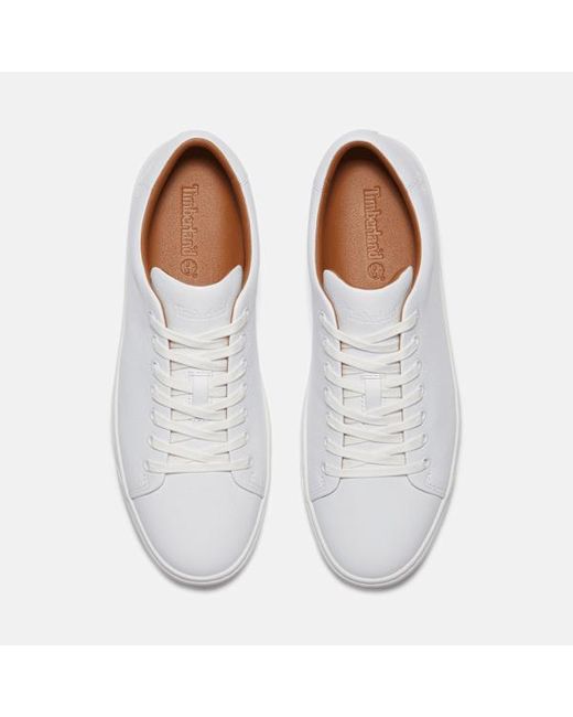 Timberland Dover Park Trainer For Men In White, Man, White, Size: 3.5 for men