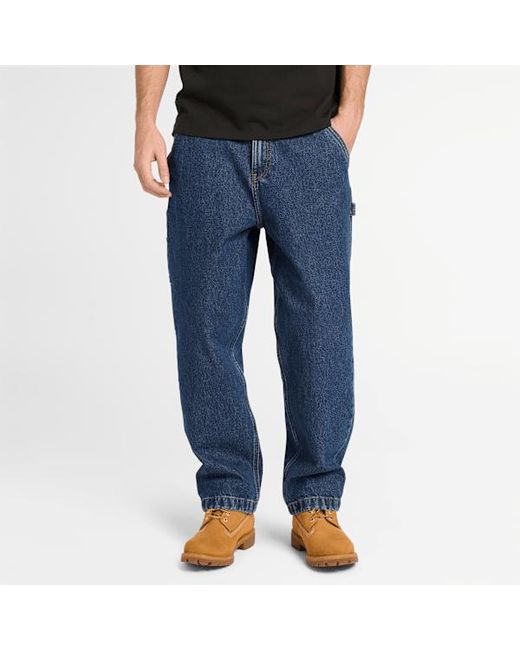 Timberland Blue All Gender Denim Carpenter Trouser