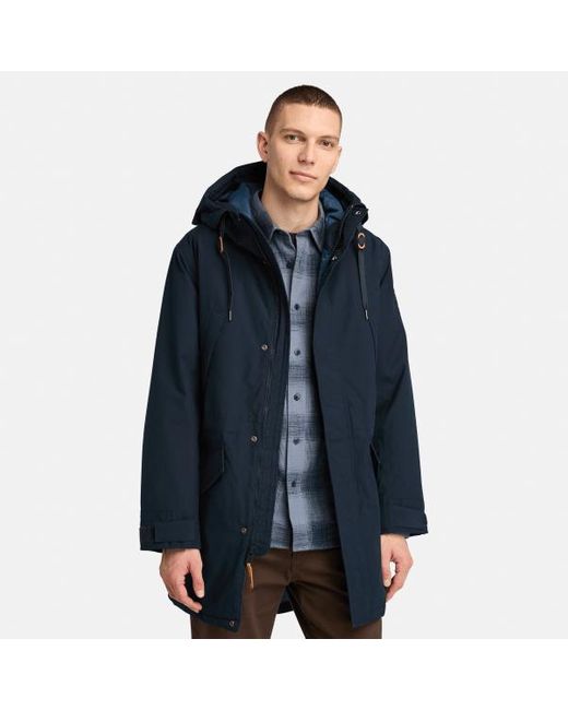 Timberland Water Resistant Fleece-lined Bomber Jacket For Men In Dark Blue, Man, Navy, Size: 3xl for men