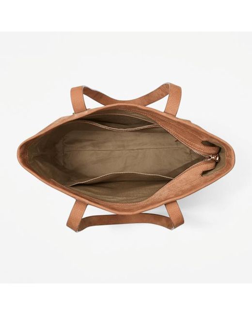Timberland Brown Soft Leather Tote Bag For