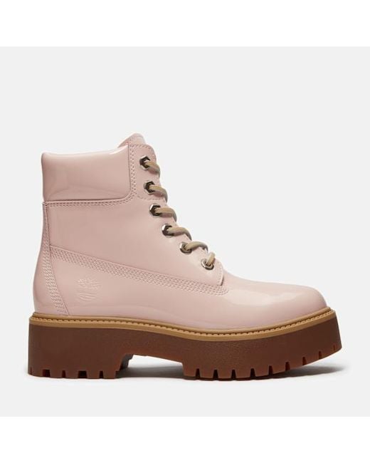 Timberland Brown Stone Street 6-Inch Waterproof Platform Boot For