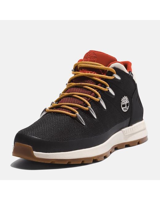 Timberland Black Sprint Trekker Mid Waterproof Trainer For for men