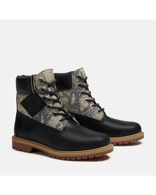Timberland Black Premium Suede 6-Inch Boot For
