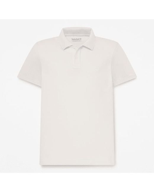 Timberland White Oyster River Slim Short-Sleeve Polo For for men