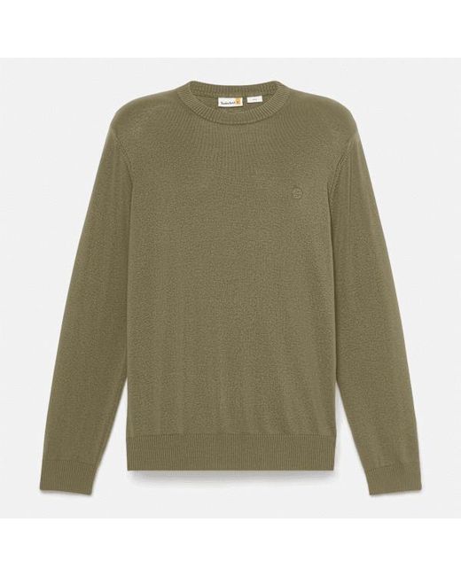 Timberland Green Merrymack River Garment Dyed Jumper For for men