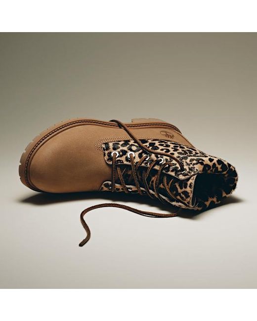 Timberland Brown Leopard 6-Inch Premium Boot For