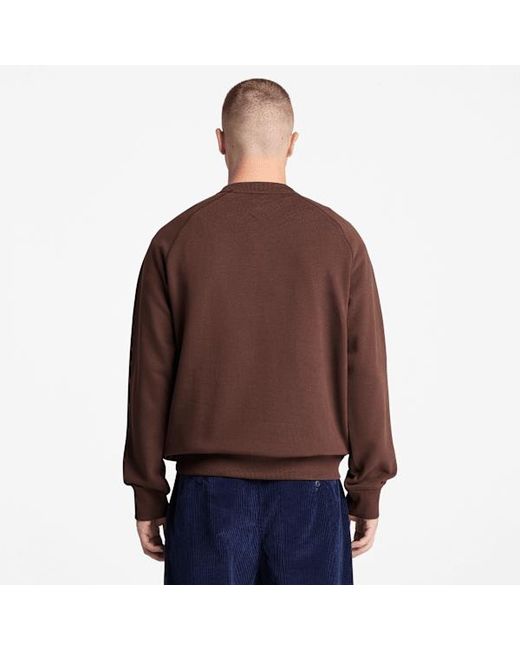 Timberland Brown Exeter River Crew Sweatshirt For for men