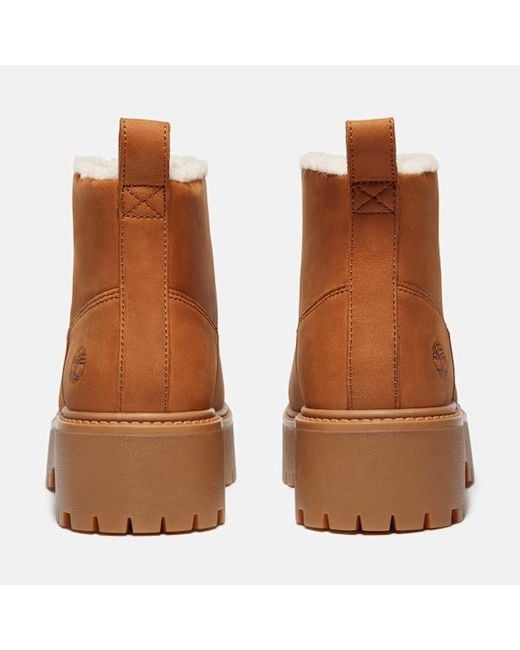 Timberland Brown Stone Street Platform Warm-Lined Slip-On Boot For