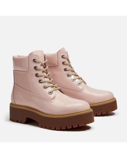 Timberland Brown Stone Street 6-Inch Waterproof Platform Boot For