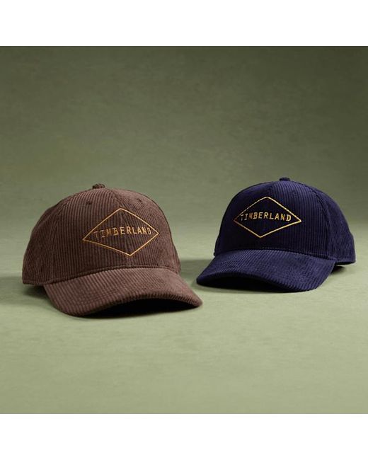 Timberland Blue Corduroy Baseball Cap