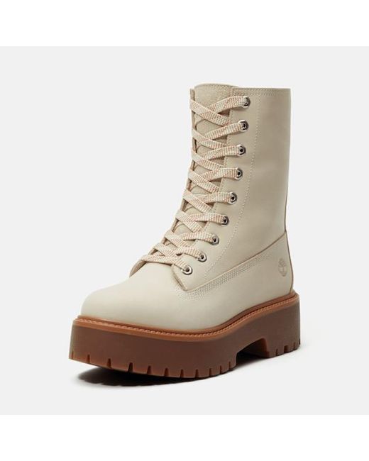 Timberland Natural Stone Street Platform Mid Boot For