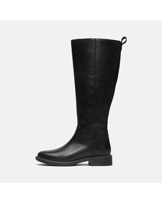 Timberland Black Verona Square Tall Side Zip Boot For