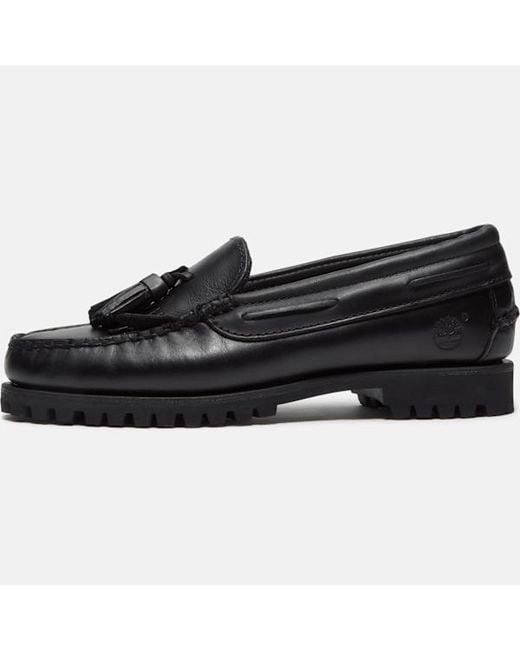 Timberland Black Authentic Kiltie Loafer For