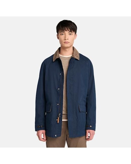 Timberland Wenham Waterproof Barn Coat For Men In Dark Blue, Man, Blue, Size: 3xl for men