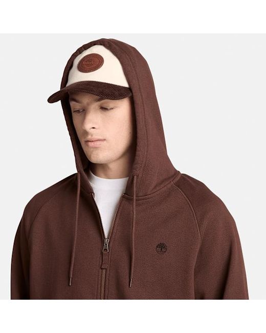 Timberland Brown Exeter River Full-Zip Hoodie For for men