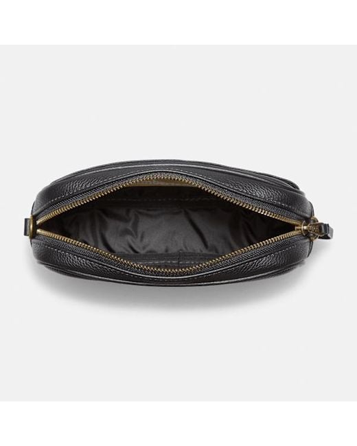 Timberland Black Leather Camera Bag For