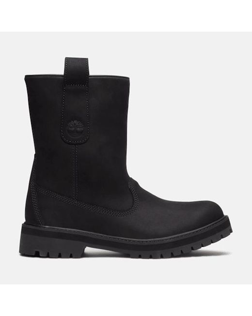 Timberland Black Heritage Mid Pull-On Boot For for men