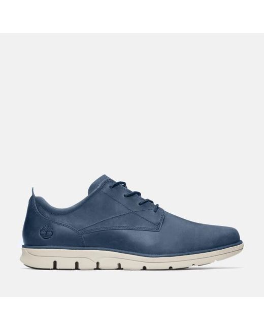 Timberland Blue Bradstreet Leather Oxford Shoe For Men In Navy, Man, Navy, Size: 6.5 for men