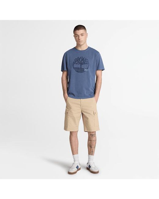 Timberland Natural Poplin Cargo Short For for men