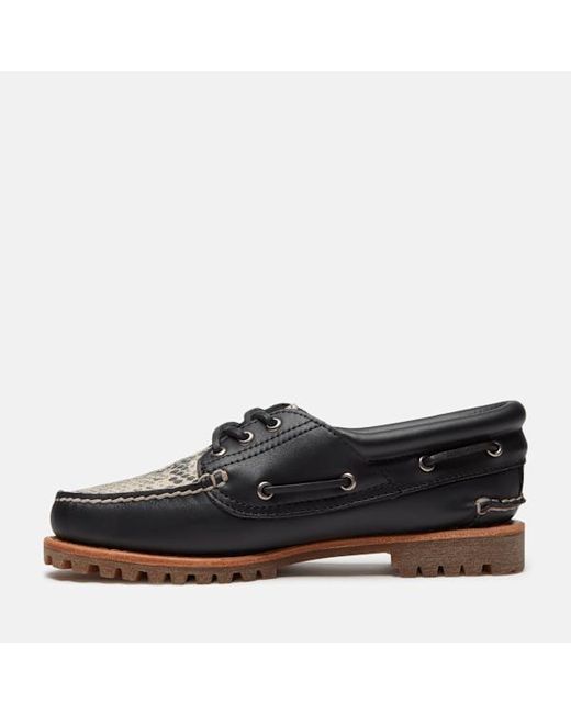 Timberland Black Authentic Boat Shoe For