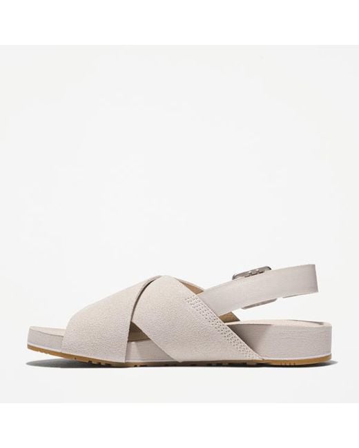 Timberland White Malibu Waves Basic Backstrap Sandal For