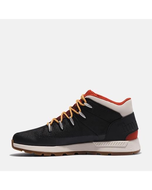Timberland Black Sprint Trekker Mid Waterproof Trainer For for men
