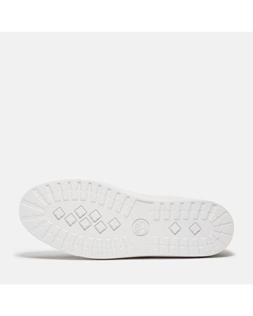 Timberland Dover Park Trainer For Men In White, Man, White, Size: 3.5 for men