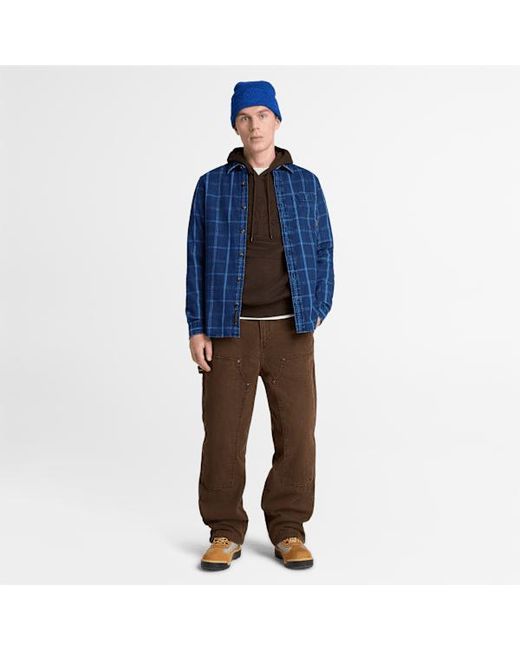 Timberland Brown Wareham Tree Logo Patch Hoodie For for men