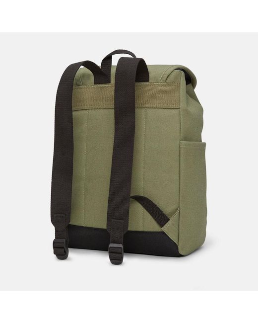 Timberland Green Canvas And Leather Backpack