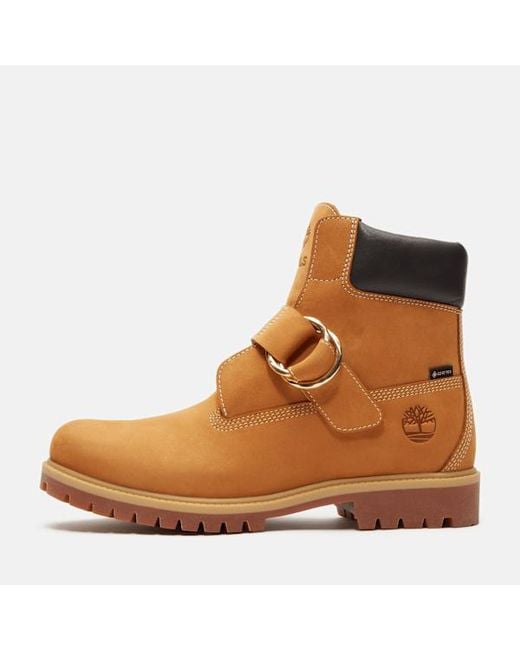 Timberland Brown X Beams Buckle Boot With Gore-Tex Membrane For for men